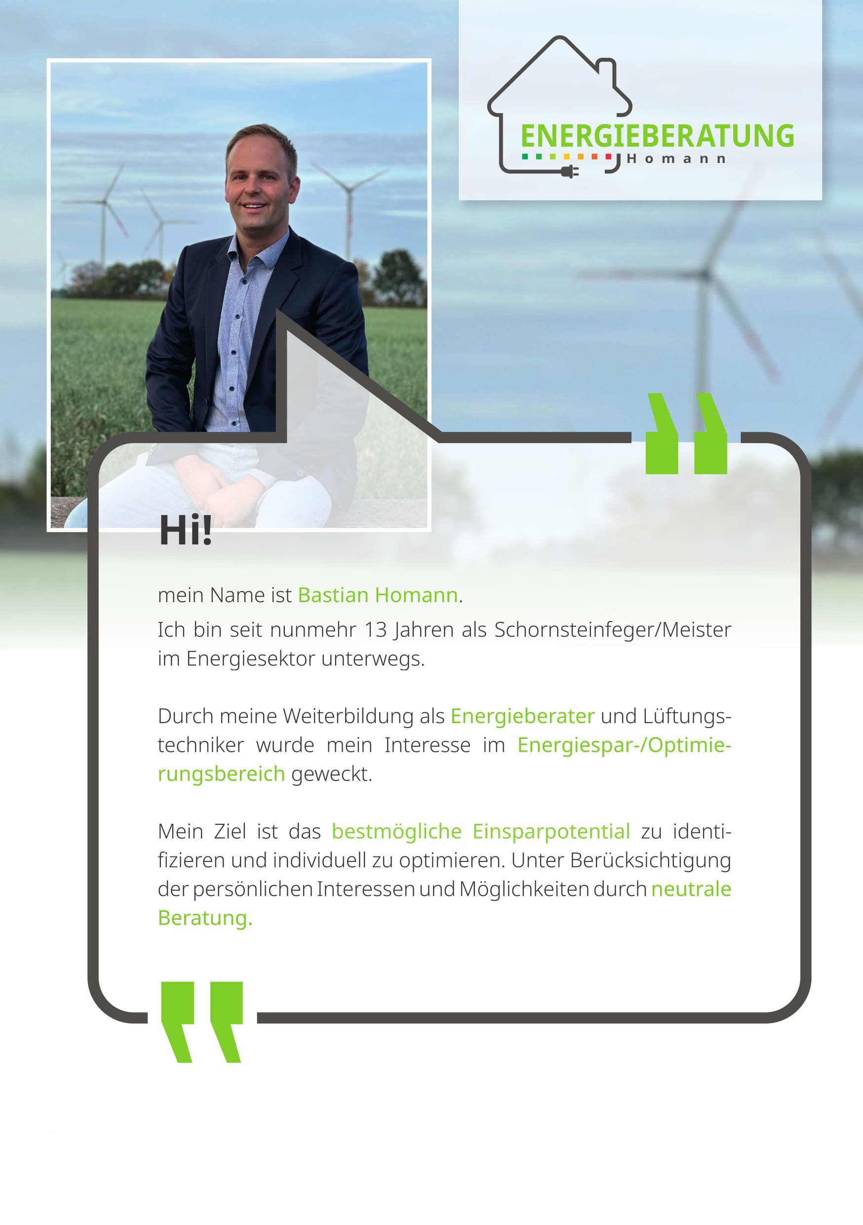 Flyer Homann Energieberatung